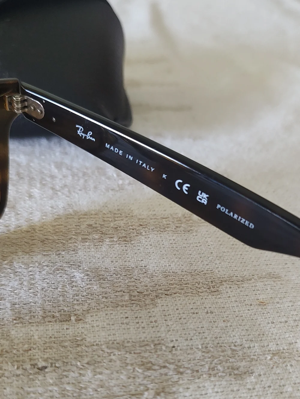 Ray-Ban Men’s Tortoiseshell Sunglasses with Brown Lenses Polarized
